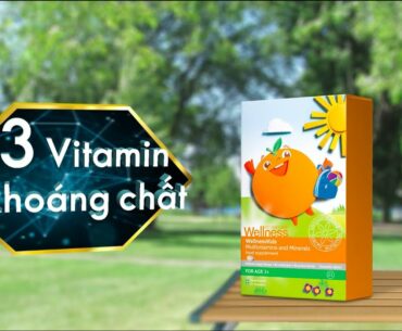 Viên Nhai Wellness Kids Oriflame - Vitamin cho Trẻ Biếng Ăn, Còi Cọc, Chậm Lớn, Chậm Phát Triển