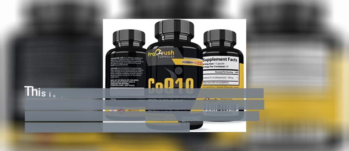 Nootropics Review - CoQ10 Vitamin Supplement- Maximum Strength 100% Coenzyme Q10 with Ubiquinon...