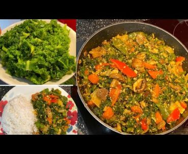 Food to boost your immune system again covid -19 // How to make kale stew