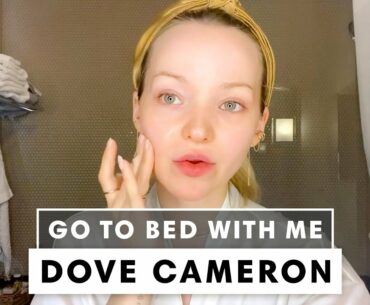 Dove Cameron's 12 Step #StayHome Nighttime Skincare Routine | Go To Bed With Me | Harper's BAZAAR