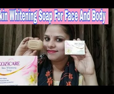 Kozicare Skin Whitening Soap Anti Aging, Moisturize Skin, Sunscreen Protection With Vitamin C&E