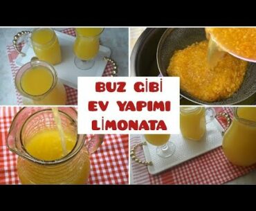 🍋EV YAPIMI LİMONATA🍋 EVDE BUZ GİBİ SERİN SERİN LİMONATA🍋 Covid 19 DÜŞMANI🍋CORONA VİRÜS İLACI🍋