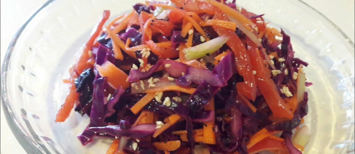 Vitamin C rich cabbage...#purplecabbagesalad #salad #richinvitc