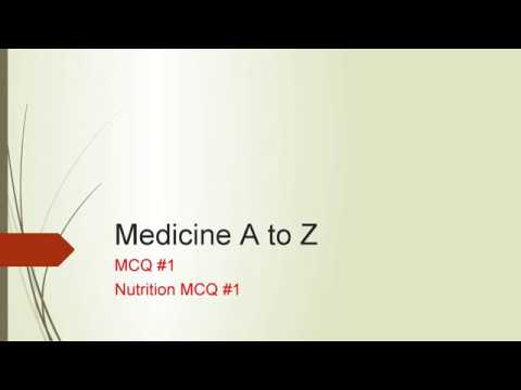 Nutrition Multiple Choice Question (MCQ)  #1: Vitamin C