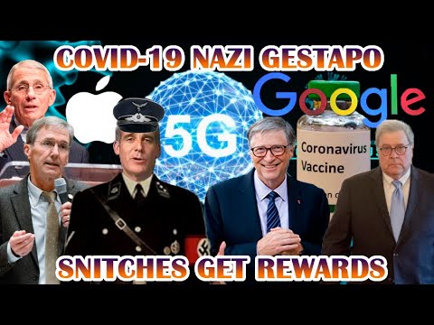 LA Mayor Nazi Gestapo 'SNITCHES GET REWARDS' Fauci IMMUNITY Cards. COVID-19 WRONG DISEASE, 5G Virus