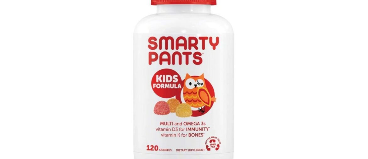 SmartyPants Kids Formula Daily Gummy Multivitamin: Vitamin C, D3, and Zinc for Immunity, Gluten Free