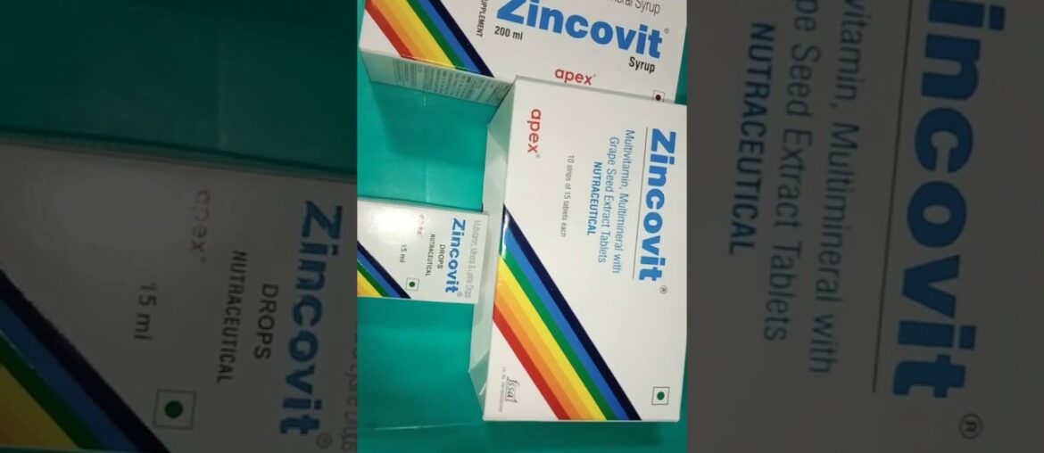 Zincovit  Uses, Side Effects, Composition and Dosag..etc