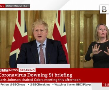 Coronavirus: Boris Johnson sets out "drastic action" 🔴 @BBC News - BBC