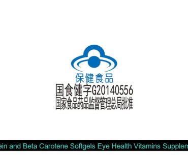 Lutein and Beta Carotene Softgels Eye Health Vitamins Supplement