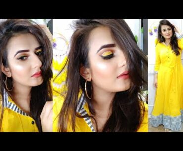 I Tried Cut Crease 💛 Eye Makeup for the First Tym 🙄🙈🤪/ Uncut Version / Real Struggle😣 /SWATI BHAMBRA