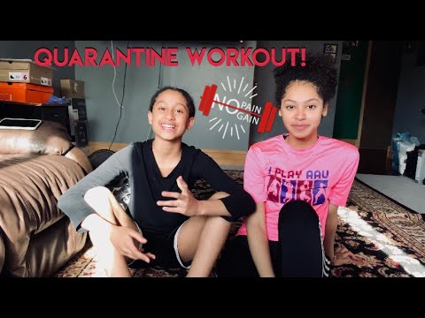 AT HOME QUARANTINE WORKOUT! BASKETBALL EDITION| MEADOW AND SAFFRON