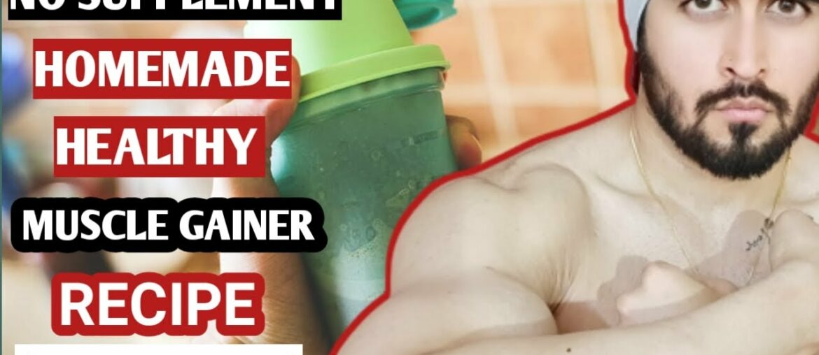 Muscle Building Shake At Home | Homemade No Supplement Mass Gainer Recipe By Sckullfitness