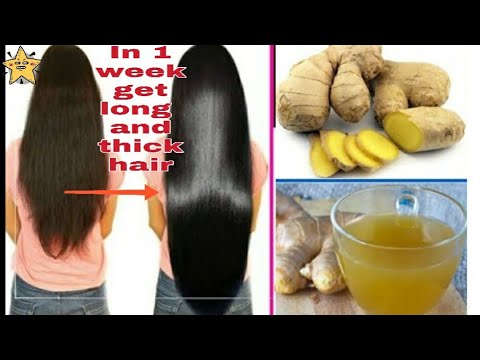 DIY Ginger Oil for natural hair growth, Apply this oil and get long thick smooth shiny hair in week.