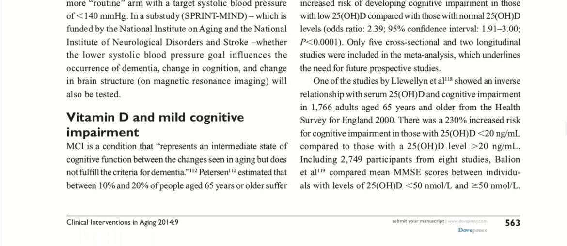 Read Vitamin D and neurocognitive function with Coffee SHop Ambient as Background Sound