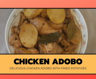 Chicken Adobo with Fried Potatoes