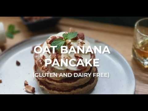 Oat Banana Pancake (Gluten & Dairy free)