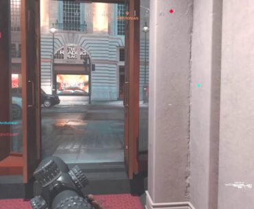 Crossmap throwing knife