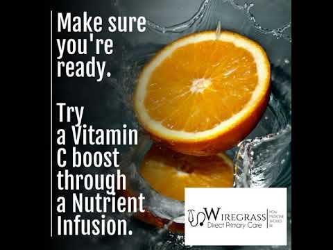 Make sure you're ready.   Try a Vitamin C boost through a Nutrient Infusion.