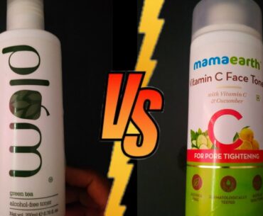 Mamaearth Vitamin C Face Toner VS Plum Green Tea Toner | Mousumi Uncut