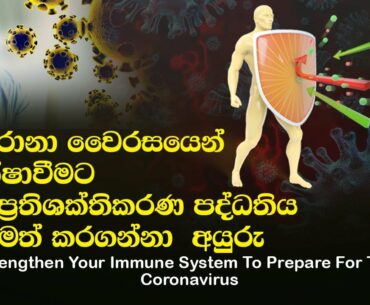 Strengthen Your Immune System To Prepare For The  Coronavirus