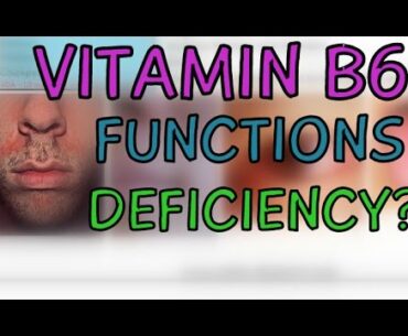 Vitamin B6 (Pyridoxal Phosphate - PLP) - Functions - Deficiency of Vitamin B6