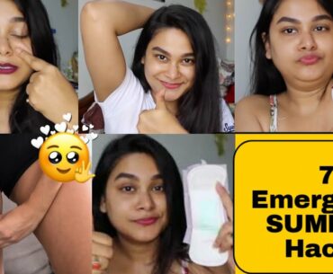 7 SUMMER EMERGENCY Hacks Ever Girl MUST KNOW | #BEAUTY #HACKS #HYGEINE #SKINCARE