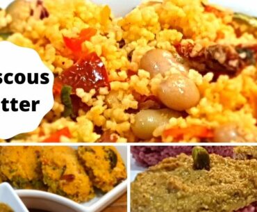 Couscous platter II Healthy recipe II Easy cooking