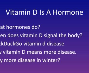 Why Does Vitamin D Exist?