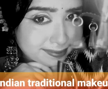 Indian traditional makeup | Retro eyemakeup look