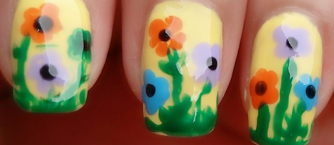 Summer Nail Art 2020 !! Flowers Nail Art By Girls Korner Club