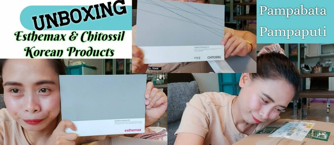 UNBOXING + ABOUT BEAUTY PRODUCTS #JmMARIEVlogs #Esthemax #GlutaAmpoule #Chitossil #Threadliftampoule