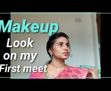 #Makeup look on first meet|| Boys & Girls|| Tamil|| Mom and Me Tamil Vlog #Simplemakeuplook