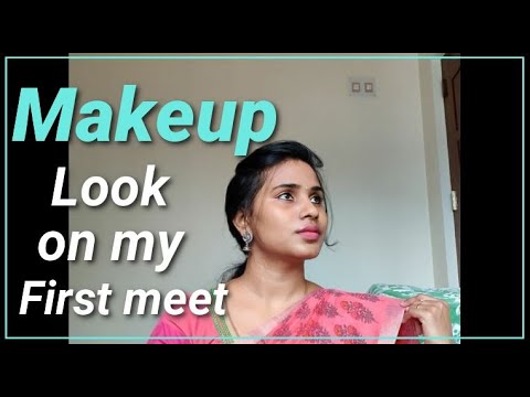 #Makeup look on first meet|| Boys & Girls|| Tamil|| Mom and Me Tamil Vlog #Simplemakeuplook