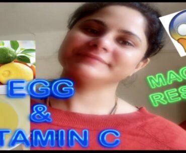 Egg & Vitamin C Face Pack for loose skin, Skin Tightening & open pores | Skin Whitening