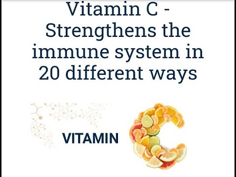 Scientific Data on Biochemical Acti Vitamin C - Strengthens the immune system in 20 different ways