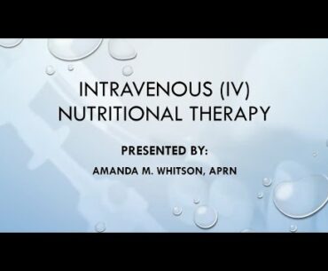 Intravenous (IV) Nutritional Therapy | aNu Aesthetics Wellness Center | Kansas City, MO