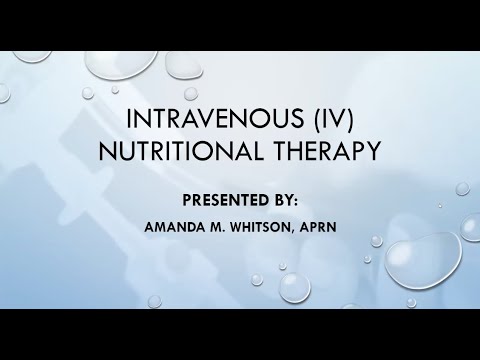 Intravenous (IV) Nutritional Therapy | aNu Aesthetics Wellness Center | Kansas City, MO