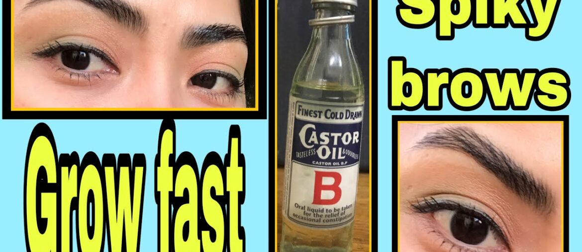 HOW TO GROW EYEBROWS USING CASTOR OIL VLOG11