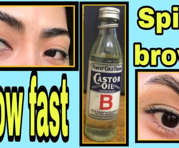 HOW TO GROW EYEBROWS USING CASTOR OIL VLOG11