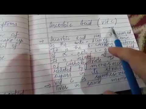 Nutrition "Topic Ascorbic acid(Vitamin c.water Soluble vitamin)