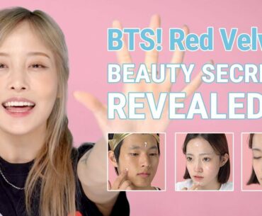 K Pop Idol Beauty Secrets Revealed! BTS & Red Velvet’s Tips for Glowing Skin! | Teen Beauty Bible