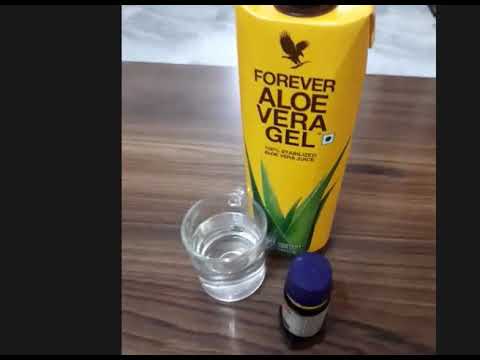 Forever Aloe Vera live Demo #with chemical  #best#healthy#fitness #Forever#alove