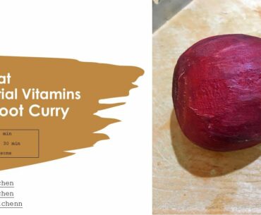 Episode:04 | Beetroot Curry | Low Fat | Essential Vitamins Food| Healthy Life Style