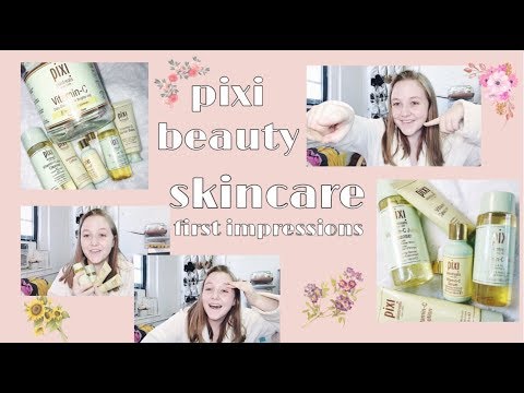 pixi beauty skincare first impressions // vitamin c collection