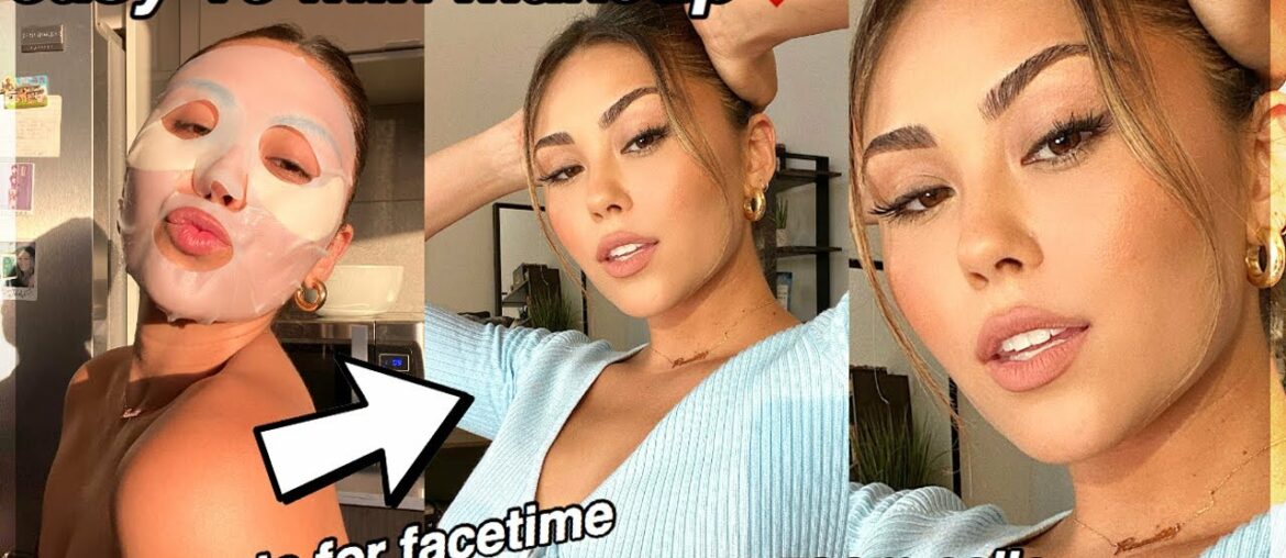 quick but cute 10 minute makeup look for FaceTime dates/zoom calls!! Roxette Arisa