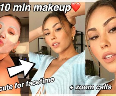 quick but cute 10 minute makeup look for FaceTime dates/zoom calls!! Roxette Arisa