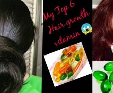 My Top 6 Vitamins & Suplements For Faster Hair Growth & Thicker Hair.(Damage Hair Solution)