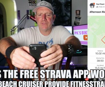 Combining the FREE Strava App with the Jamis Taxi Beach Cruiser - Testing the two out