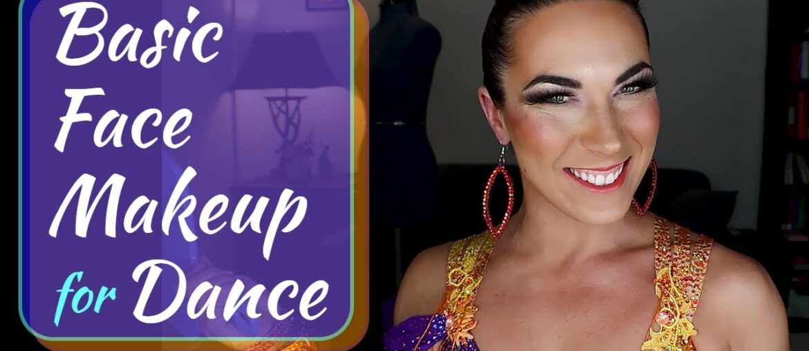Basic Face Makeup for Dance | Foundation, Contour, Blush, & Highlight!
