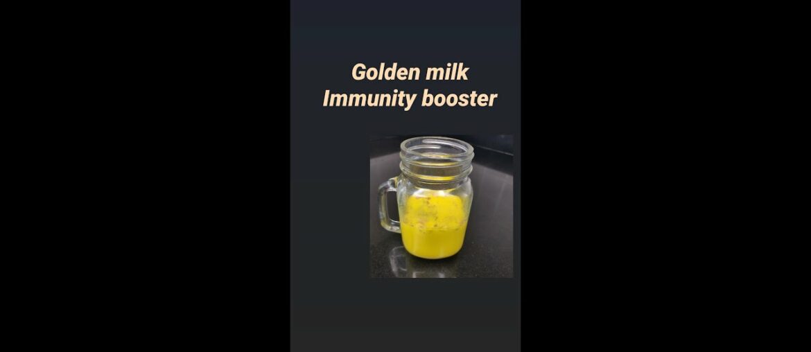 Golden milk (Haldi latte) immunity booster drink